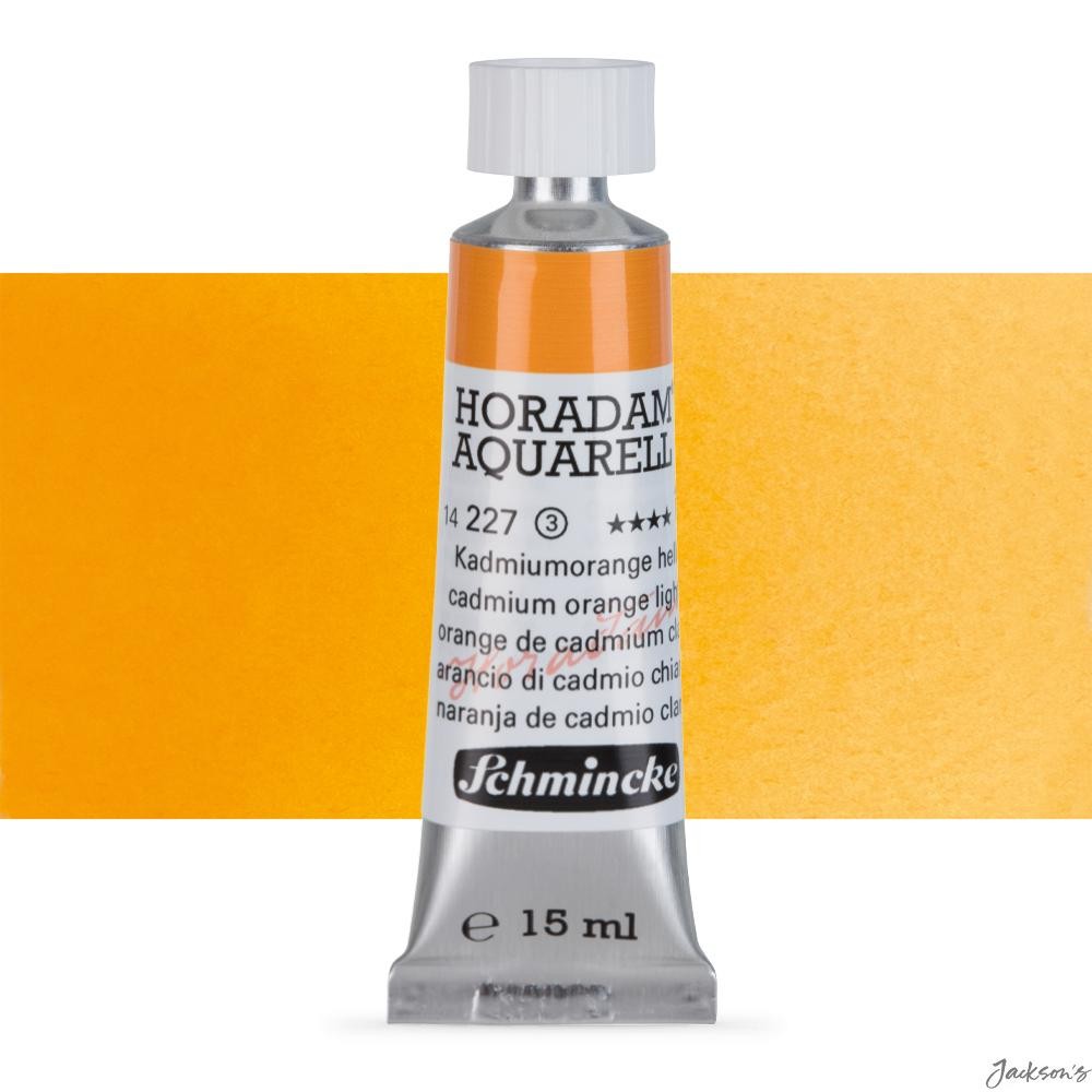 Schmincke Horadam Watercolour Paint Cadmium Orange Light 15ml Tube For Artists