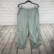 Anthropologie Pilcro Size 30 Gray Cargo Roll Tab Gorpcore Lightweight Pants