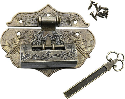 Box Latch Hasp and Vintage Lock Kit LUORNG Decorative Toggle Latch Cabinet Padlo