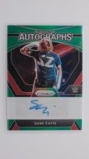 2024 Panini Prizm WWE Sami Zayn Superstar Autographs Green