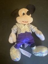 Disney 100 Years of Wonder Platinum Anniversary Mickey Mouse Plush 17"