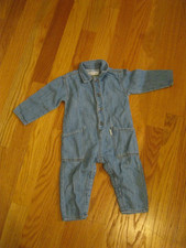 very pretty Zara denim boys 18-24 one piece long sleeve snaps