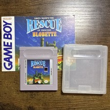 The Rescue of Princess Blobette  (Game Boy, 1991) Cart & Manual. Tested! A4