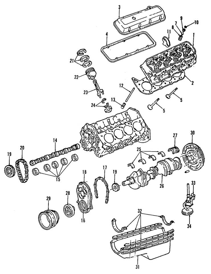 Genuine GM Engine Crankshaft 10101162 Foto 2 de 2