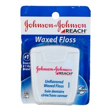 Vintage Johnson Johnson Reach Unflavored Waxed Dental Floss Unopened