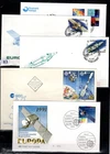 // GERMANY, BELGIUM, BULGARIA, FAROE 1991 - 5 FDC - CEPT - SPACE