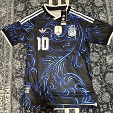adidas Argentina Messi #10 FIFA World Champions 2022 Black Jersey M