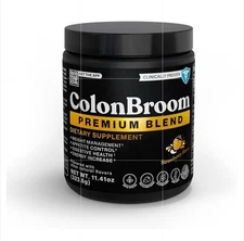 Colon Broom Premium Blend Supplement Powder Strawberry Flavor