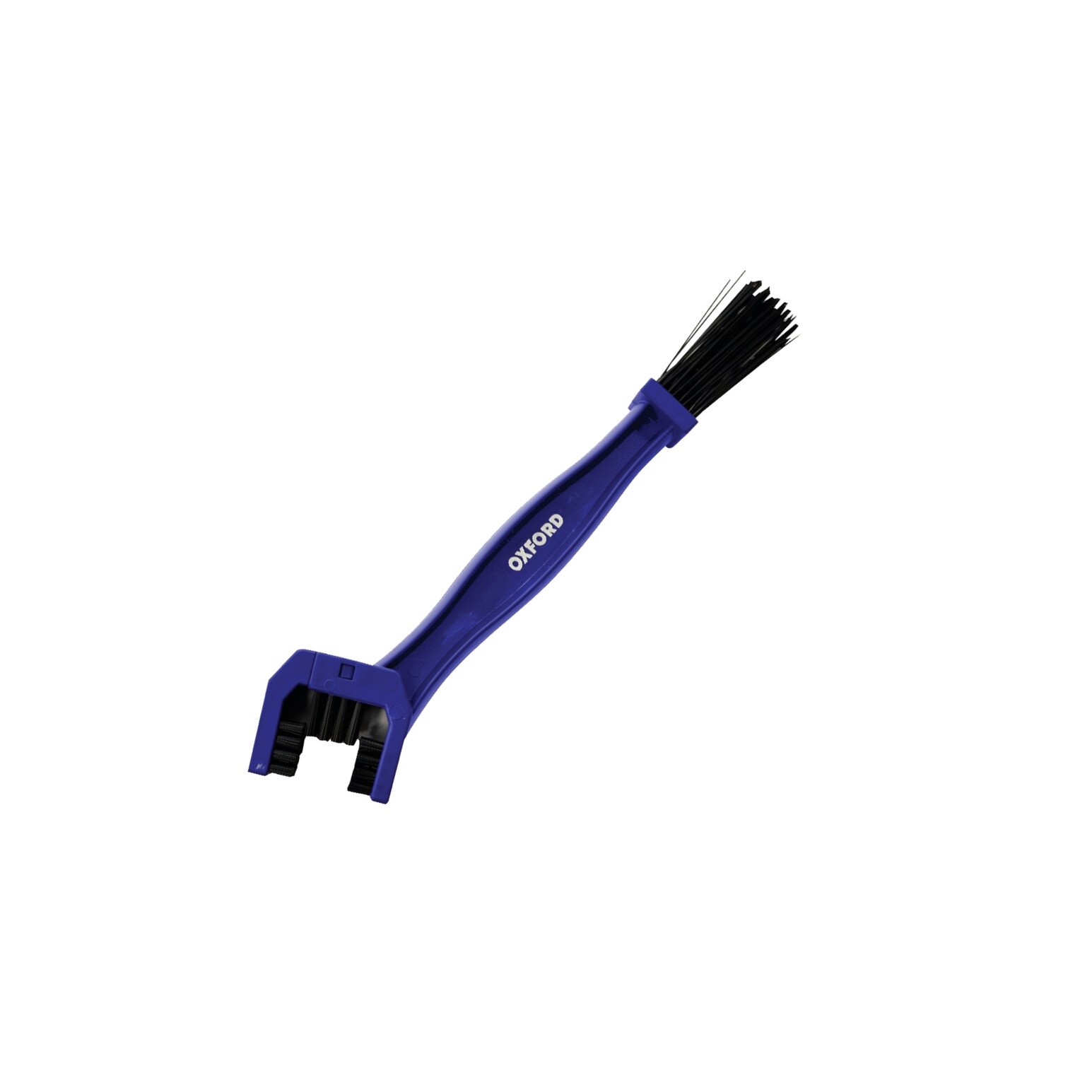 Brosse chaîne de moto bleue à triple tête pour un dégraissage complet
