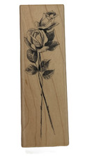 InkaDinkaDo Long Stem Roses Rubber Stamp