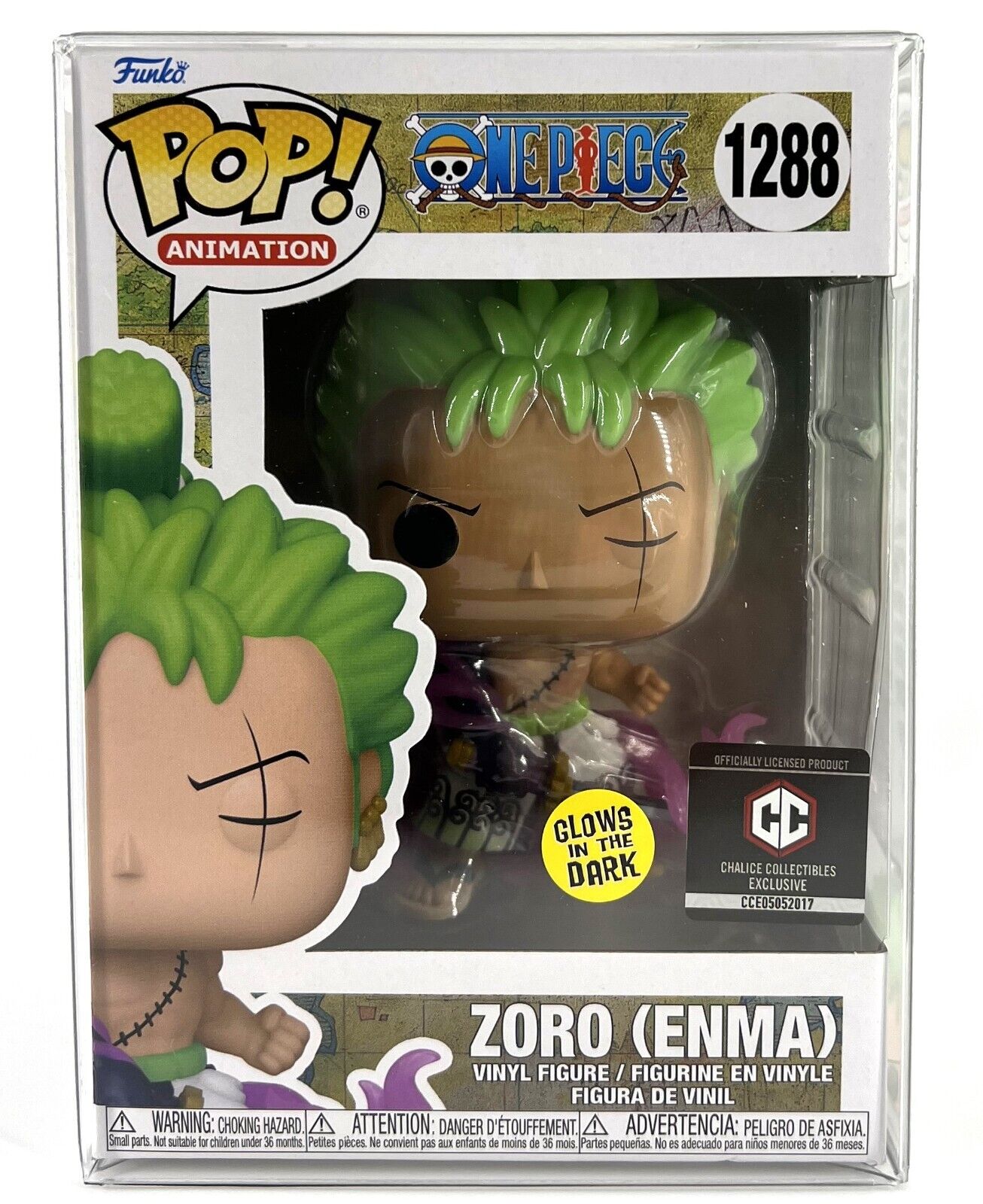 POP! Animation: 1288 One Piece, Zoro (Enma) (GITD) Exclusive – POPnBeards