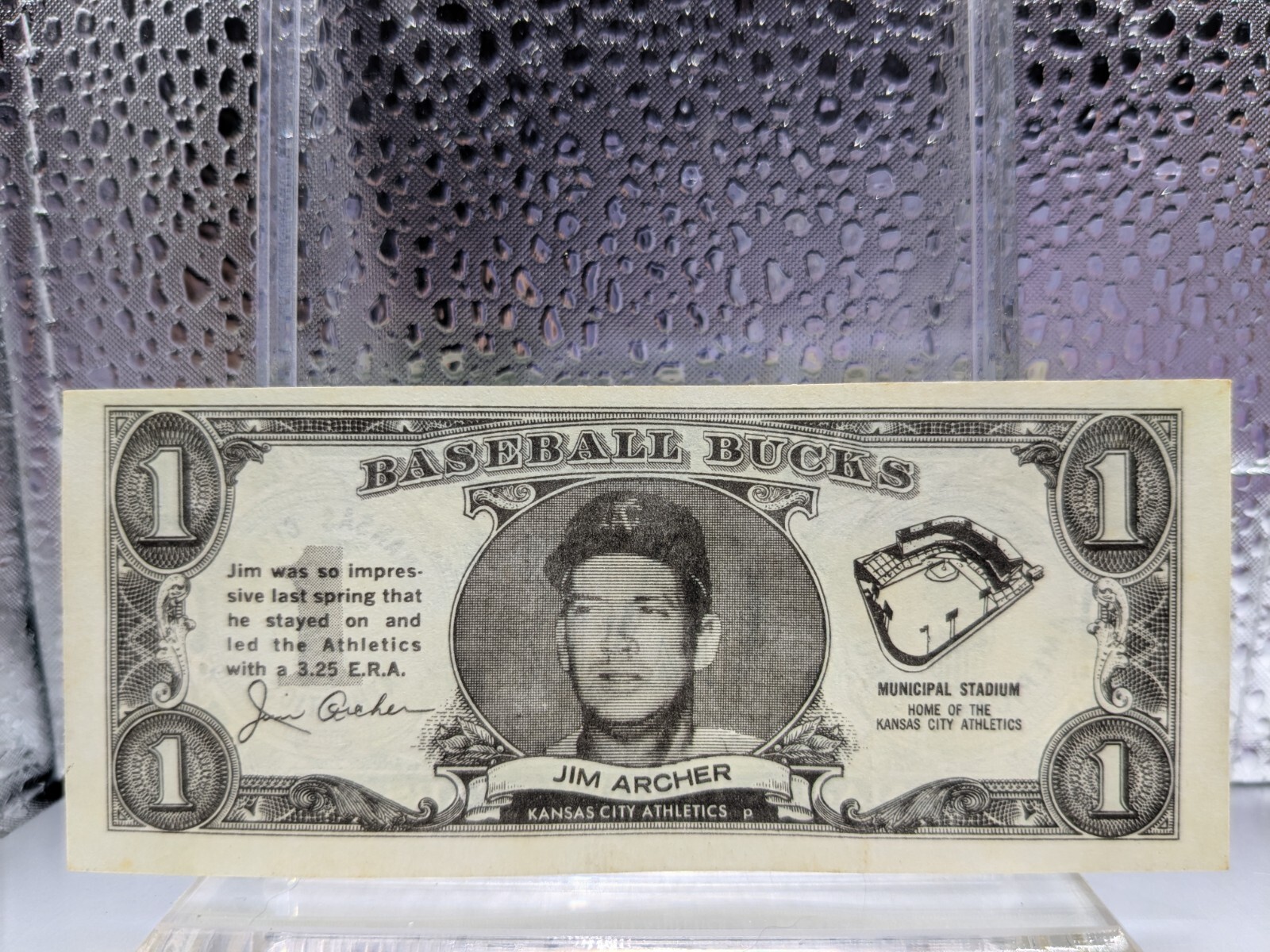 1962 Topps Baseball Bucks  Jim Archer