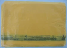 500 Qty. 6 1/4" x 9 1/4" Yellow High-Density Plastic Merchandise Bag Extra Small