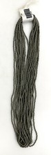 Hank of 10/0 Opaque Seed Beads - Grey