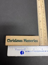 Christmas Memories Rubber Stamp