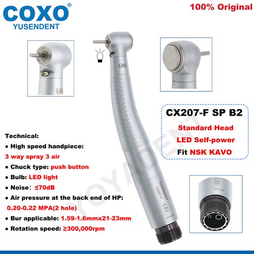 COXO Dental Handstück Fiber Optic High Speed Turbine LED Low Speed Winkelstück - Picture 84 of 216