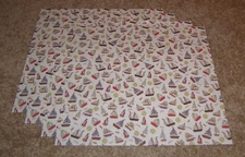 Pixie Press Single Sided Papers (4)  ~ Sailboats.
