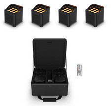 Chauvet DJ Freedom Par Q9 X4 4 Wireless DMX Battery Wash Up-lights Bag Remote