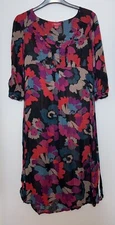 Monsoon Semi Sheer Floral Over Dress Size 10