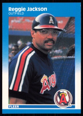 1987 Fleer Glossy Reggie Jackson California Angels #84