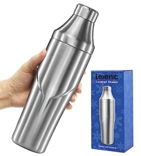 COCKTAIL SHAKER Insulated Stainless Steel for Martini Margarita 24oz LEXENIC