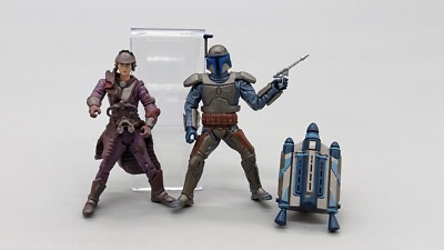 Star Wars Attack Of The Clones Zam Wesell Bounty Hunter & Jango Fett