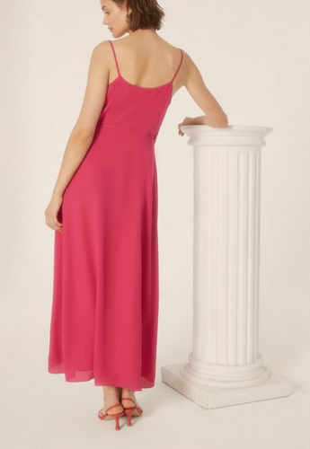 OASIS Hot Pink Wrap Midi Dress Sizes 8 to 18 | eBay