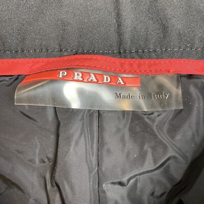 Prada Ski Tech Pants Trousers Snow Pants Black Designer Skiwear