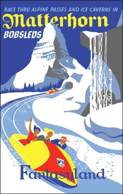 Disneyland Matterhorn 11X17 Poster Disney Fantasyland | eBay