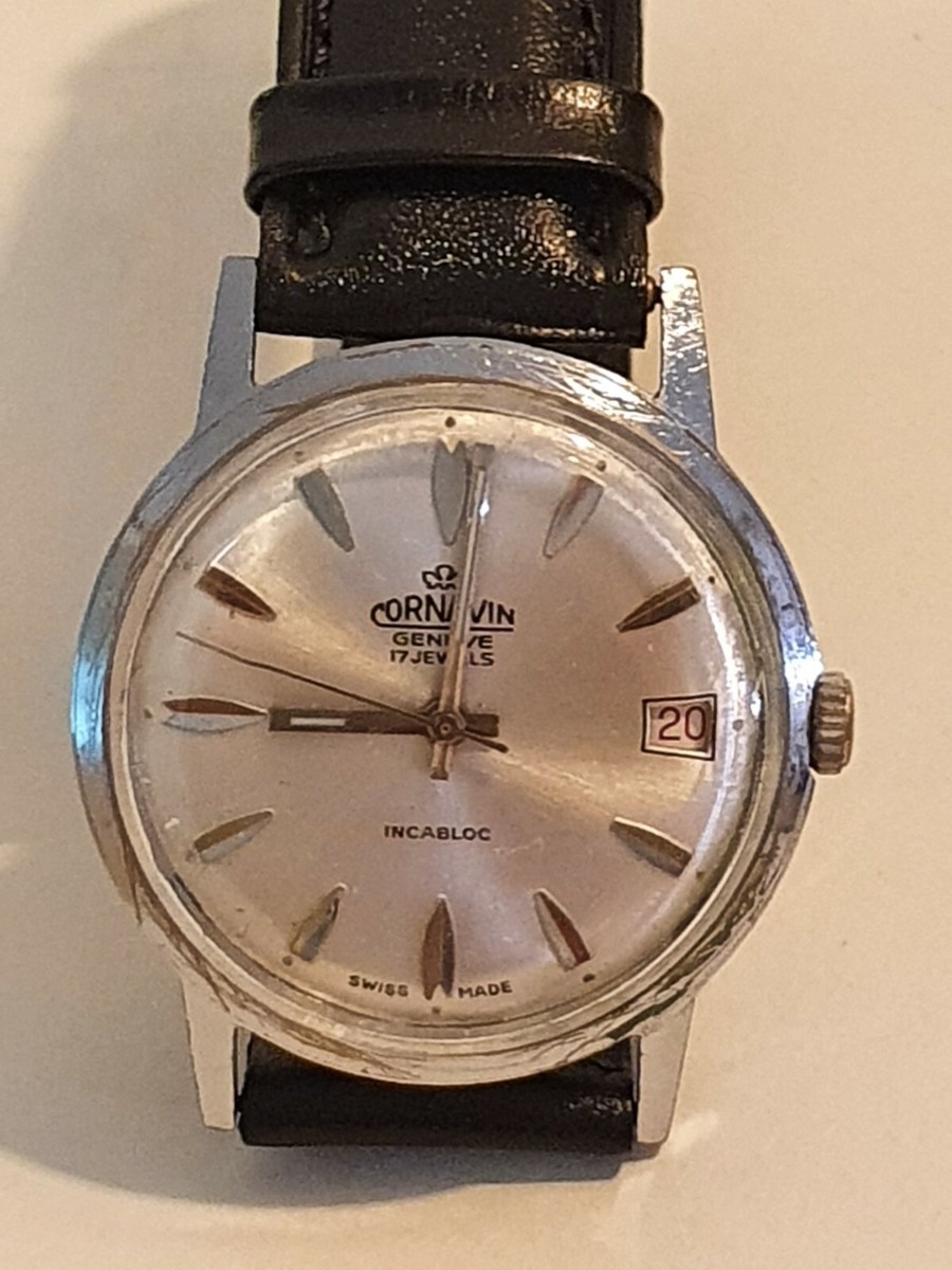 Vintage Cornavin geneve 17 jewels hand wind incabloc Swiss made
