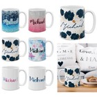 Personalized Name Mug Custom Text Tea Coffee Gift Ceramic Cup W/ Handgrip, 11 Oz
