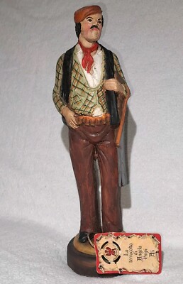 East Terracotta Statue of Angela Tripi and Italian Cacciatore Very Rare