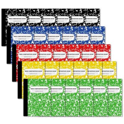 feela Composition Notebook Mini Sized 30 Pack 5 Colors Narrow Ruled Mini Comp...
