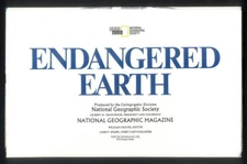 Vintage 1988 National Geographic ENDANGERED EARTH Folded World Wall Map