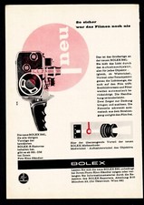 3w8970/ Reklame von 1958 &ndash; Filmkamera BOLEX BSL