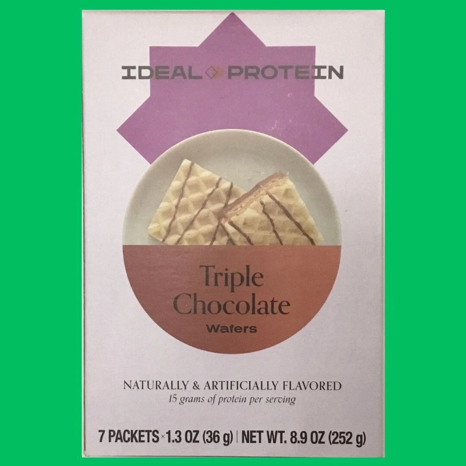 Ideal Protein Triple Chocolate Wafers - 7 packets