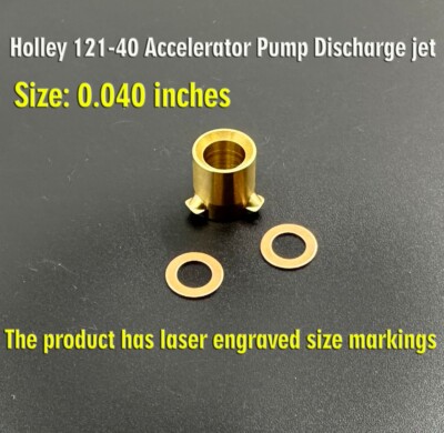 0.040'' Squirter Discharge Pump Nozzle With Gaskets Holley 4150/4160 Carburetors