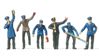 Preiser 14013 BW- Und Rangierpersonal 6 Figuren H0 1:87 Neu + OVP