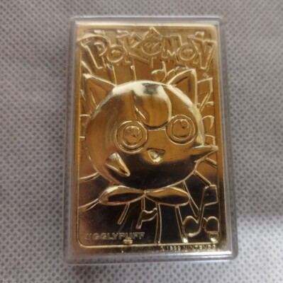 balloon pokemon gold card 1999 Balloon Pokemon Jigglypuff Nintendo Card 24 Karat Gold Plated