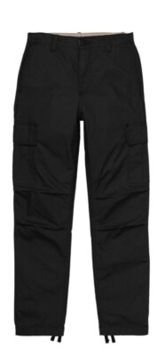 Carhartt Cymbal Cargo Pants Black Ripstop Womens Cotton Size 35