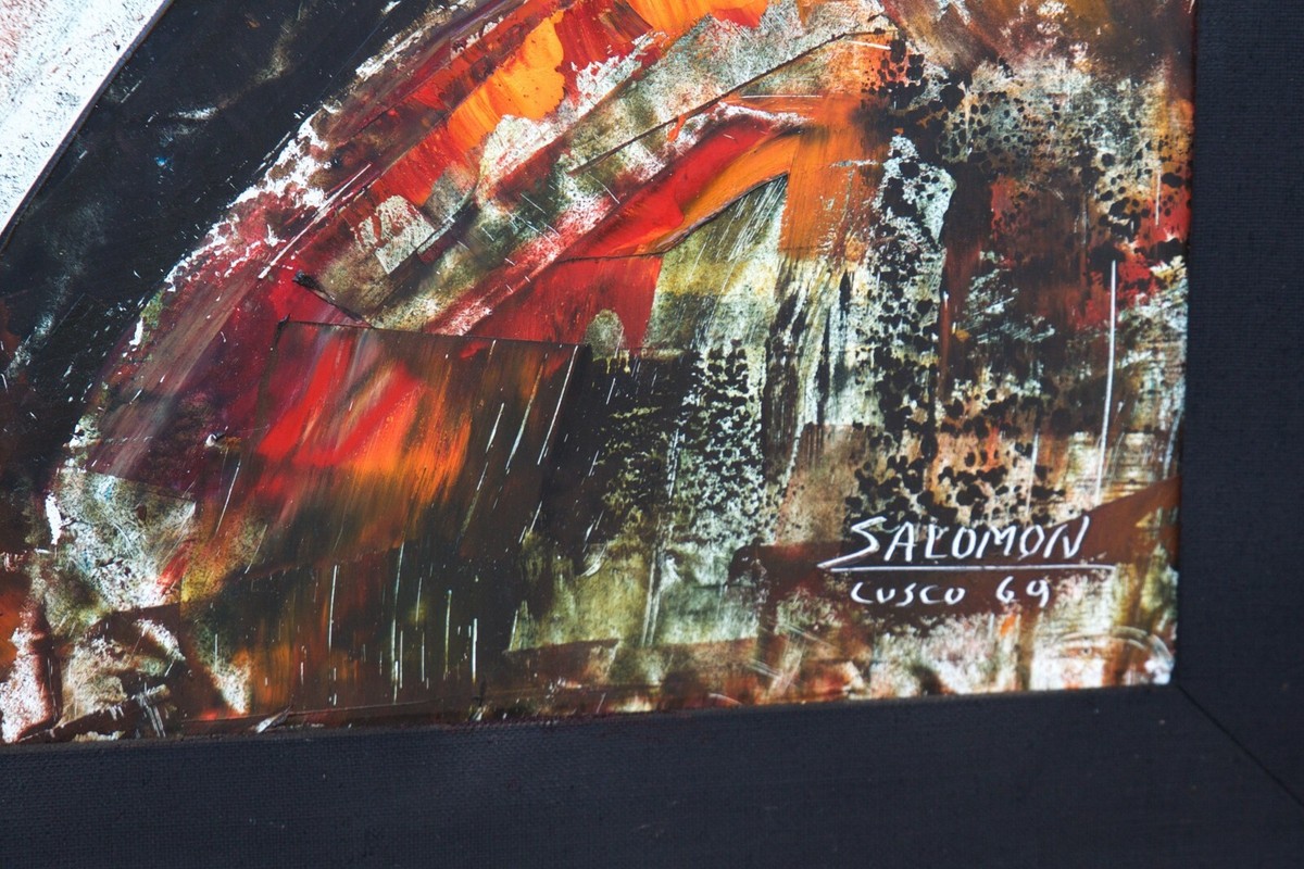 Signed Original Oil Painting By Peruvian Master Amilcar Salomon