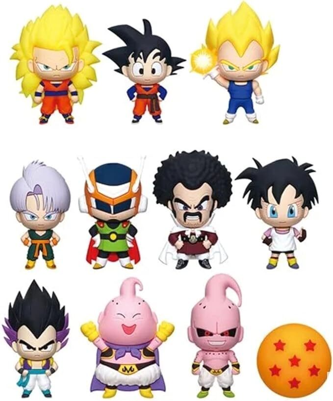 NEW* Dragon Ball Z: Series 6 3D Foam Figural Bag Clip (1 Random