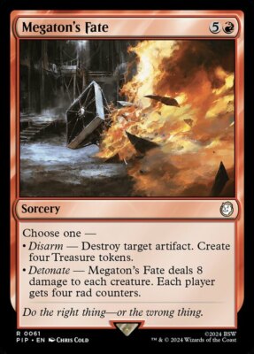 x1 Megaton's Fate R MTG Universes Beyond: Fallout M/NM, English