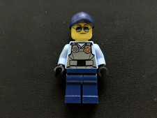 LEGO MINIFIGURE CTY0619 POLICE CITY OFFICER SUNGLASSES RADIO 853570 60130 60127