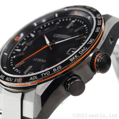 CITIZEN ATTESA Light Current CB0286-61E Black Eco-Drive Men's