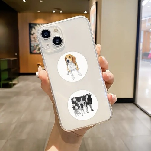500 pcs Sticker Seals Roll Farm Animal Theme Round Self Adhesive NEW - Picture 3 of 5