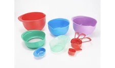 Prepology 11-Piece Nest and Store Prep Set Kitchen Mixing Bowls Measuring Cups