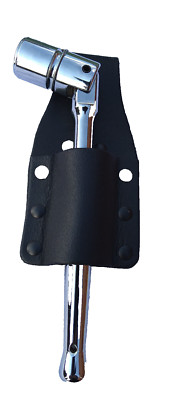 Gerüstschlüssel 21 mm 7/16 Bi-Hex mit Lederschlüssel Frosch Werkzeug Etui Halter