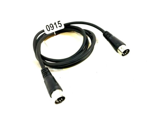 GENERIC 59" 5 PIN TO 5 PIN MALE BLACK MIDI CABLE #0915 - Picture 1 of 3