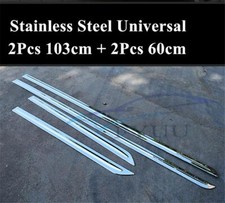 Chrome Stainless Steel Side Skirt Door Line Sill Garnish Body Molding Trim Cover Chrome Stainless Steel Side Skirt Door Line Sill Garnish Body Molding Trim Cover